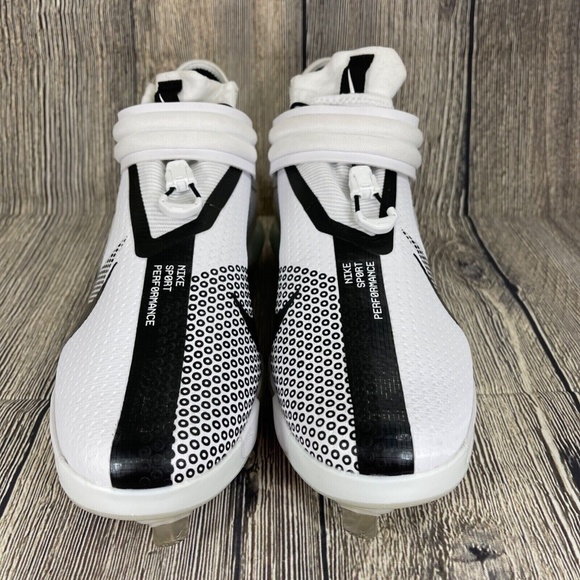 Nike Force Zoom Trout 7 White/Black Metal Cleats Mens 14 DC9904-103 - Picture 4 of 8